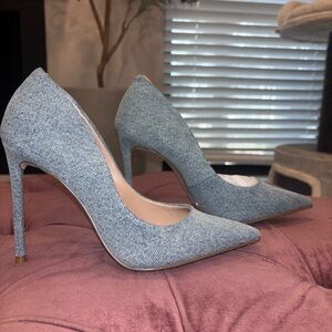 Steve Madden Light Blue Denim Heels